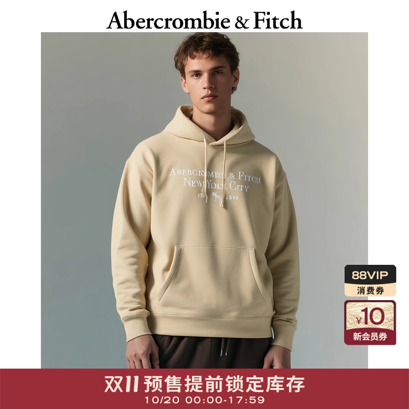 【双11预售】AF小麋鹿图案男装女装情侣装25秋LOGO卫衣175-4021