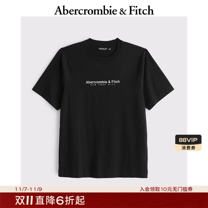 AF男装25秋季新款美式百搭经典LOGO棉质套头圆领短袖T恤175-5130