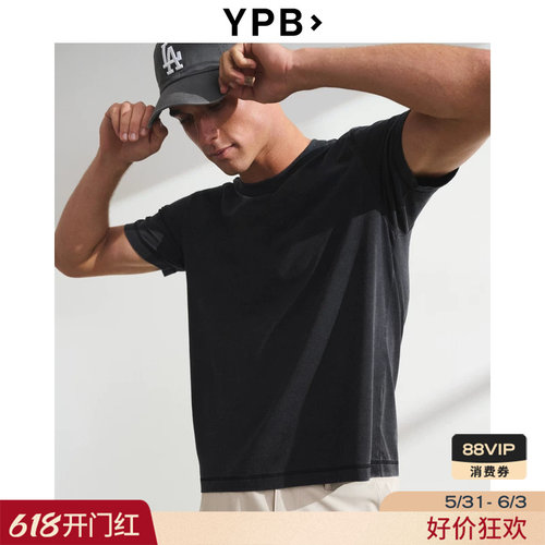 AF旗下YPB潮流黑色运动短袖T恤
