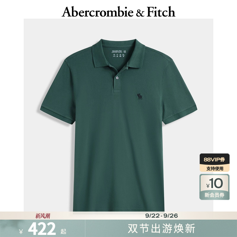 【经典小麋鹿】AF男装25秋季新款通勤POLO衫短袖T恤KI124-5231