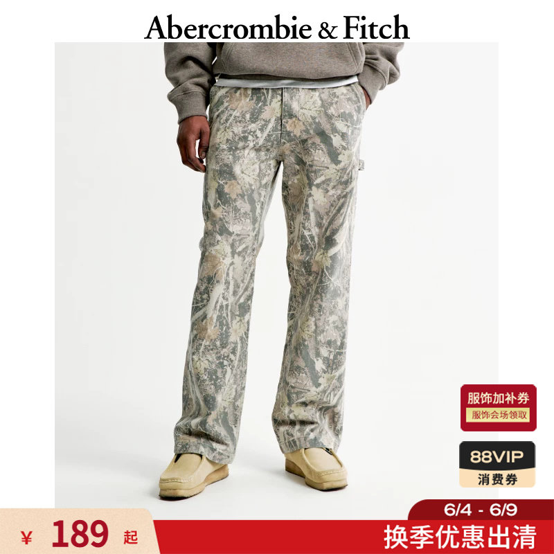 AF美式复古baggy风工装裤直筒休闲裤长裤春秋男装130-3067