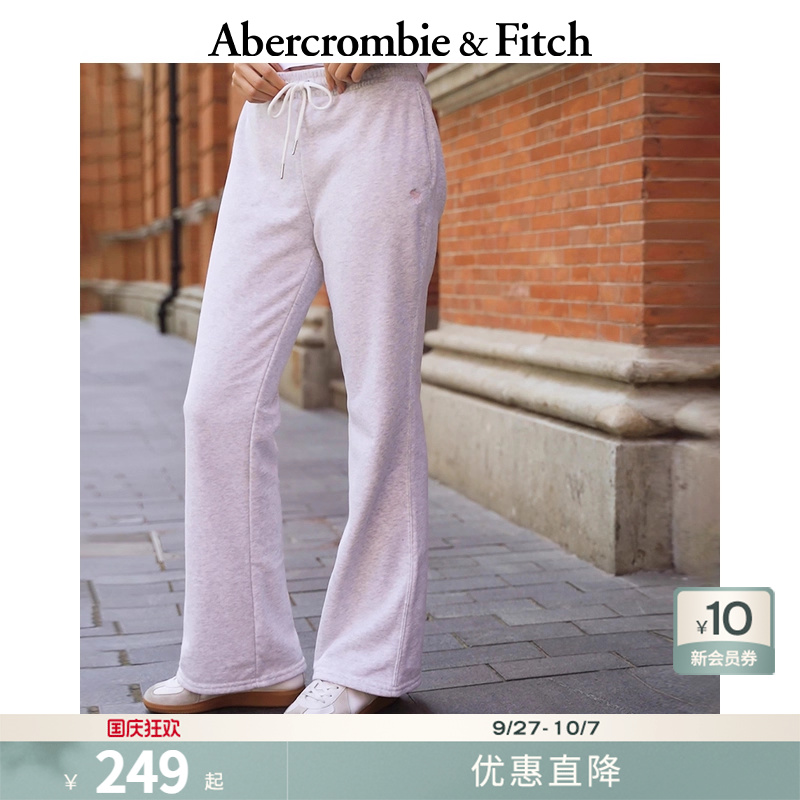 AF经典小麋鹿图案女装25春夏毛圈布辣妹运动卫裤长裤147-5068