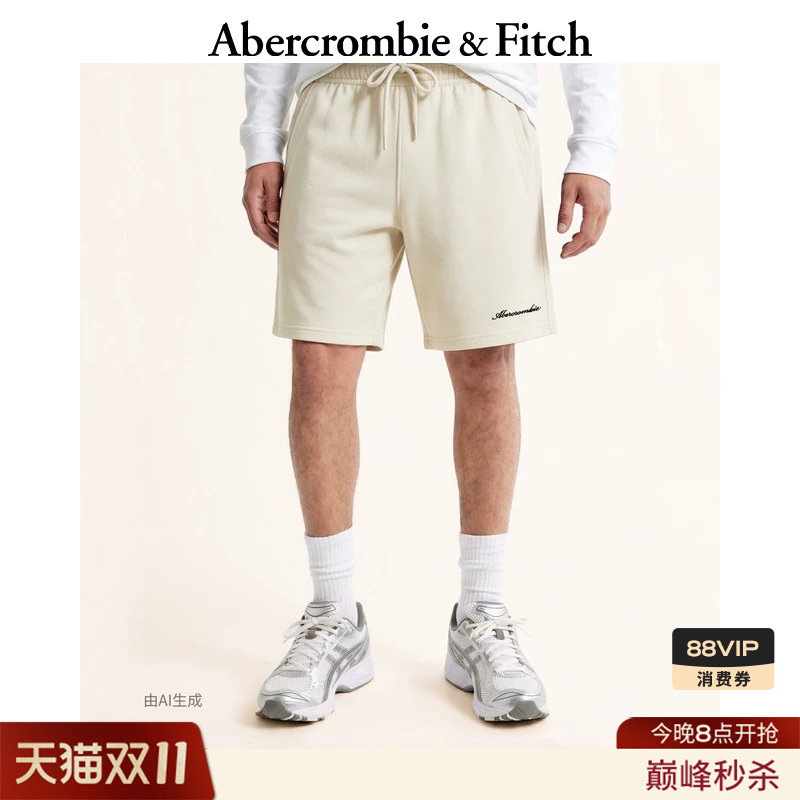 AF经典LOGO休闲简约松紧腰毛圈布五分裤短裤26春夏男装128-6057