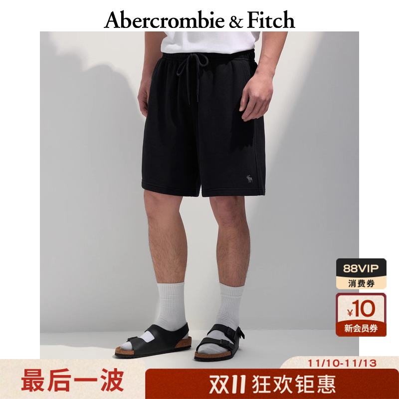 AF经典小麋鹿图案男装25夏季新款毛圈布运动卫裤短裤128-5077