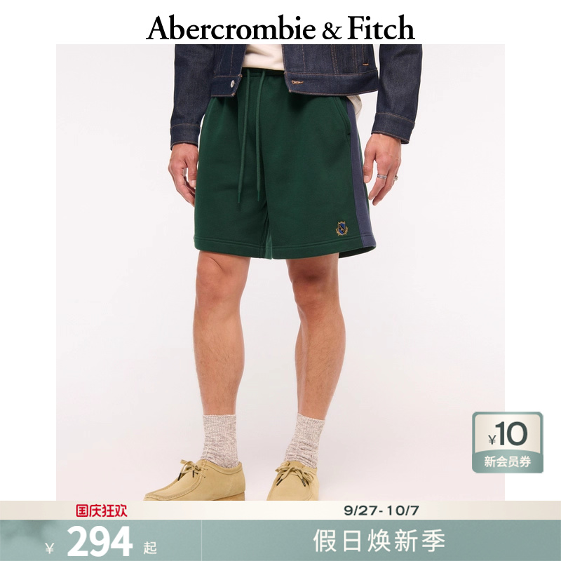 AF男装25秋季新款美式复古宽松LOGO抽绳松紧腰休闲短裤128-5167