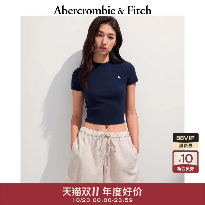 【多色圆领T】AF经典小麋鹿图案女装25夏季美式短袖T恤139-5272