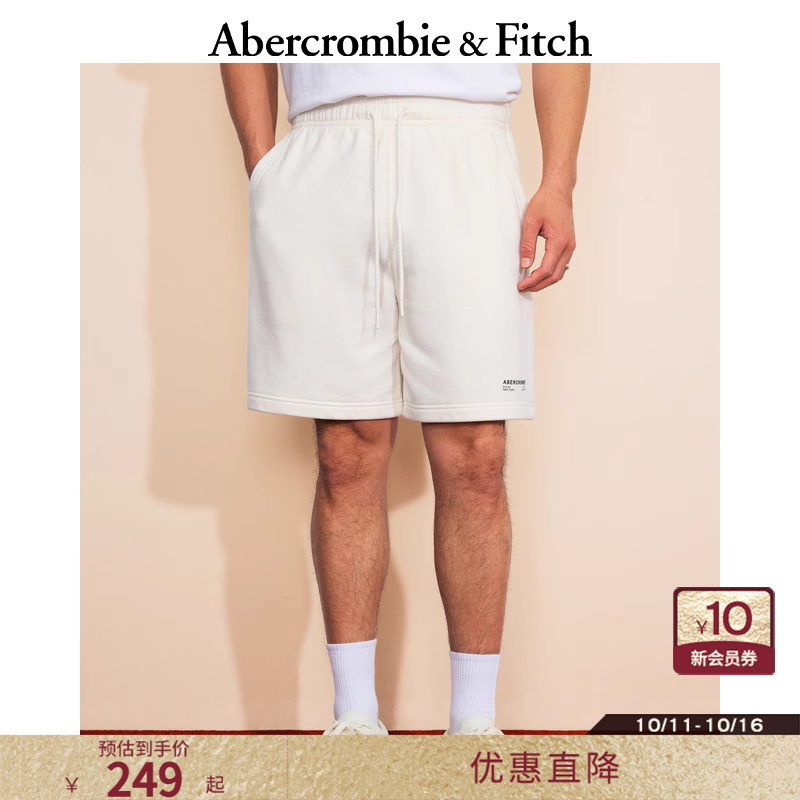百搭宽松LOGO运动卫裤短裤