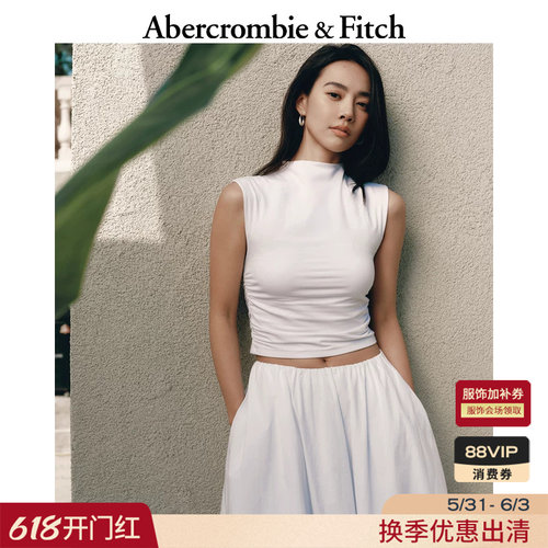 莫代尔修身无袖T恤背心上衣