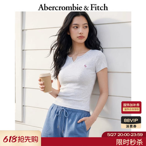AF经典小麋鹿图案短袖打底T恤