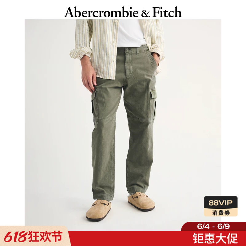 AF美式直筒潮流黑色多色工装风休闲裤长裤26春夏男装130-6240