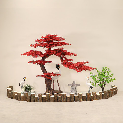 仿真红枫树鸡爪槭红枫假树景观