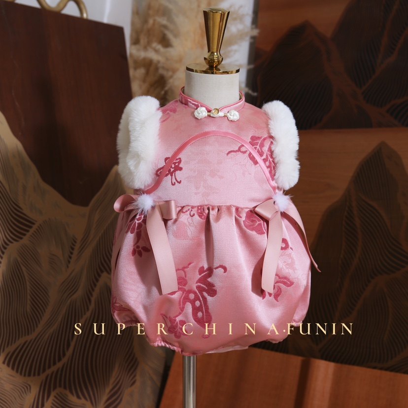 原创设计爆款年服女童套装包屁冬款加厚国风中式马甲拜年服新春装,童装/婴儿装/亲子装,旗袍,淘宝优惠券,粉丝福利购,淘宝优惠卷