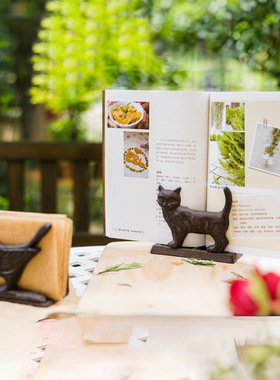 美式铁艺小鸟纸巾架子厨房桌面立式餐厅创意西餐巾纸夹托厨纸收纳