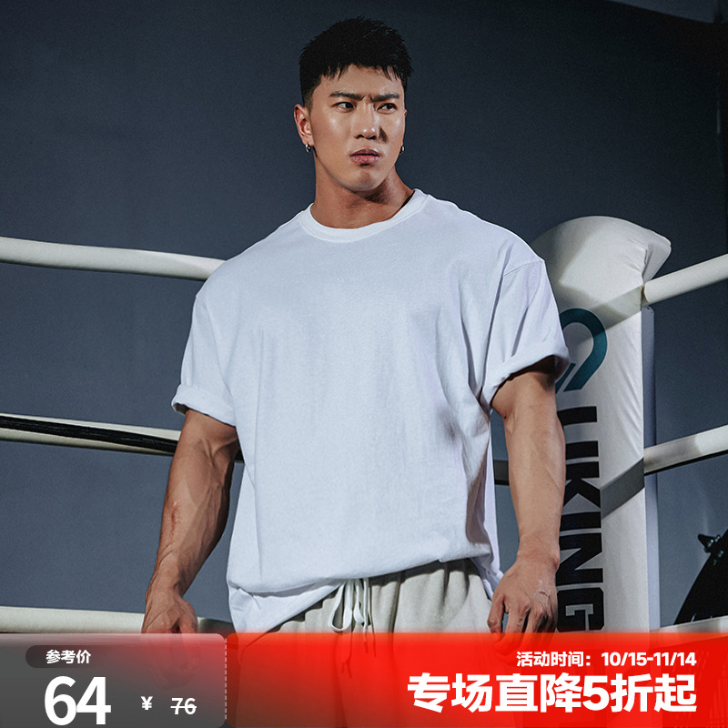 肌肉狗潮牌新品运动休闲短袖t恤