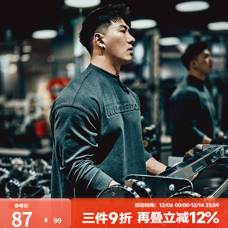 肌肉狗舒适亲肤潮牌新品长袖T恤