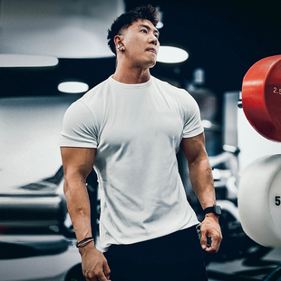 MUCLEDOG肌肉狗 运动T恤男冬季美式德绒修身短袖打底衫训练健身衣