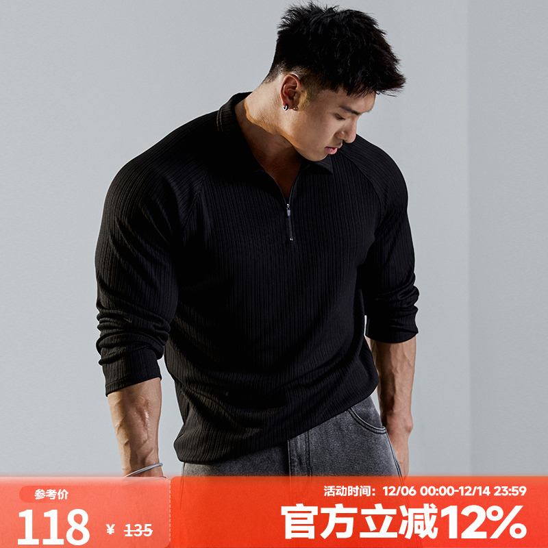 肌肉狗舒适亲肤潮牌新品长袖T恤