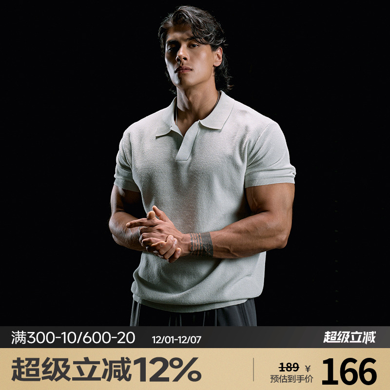 夏季美式纯色休闲运动POLO衫男