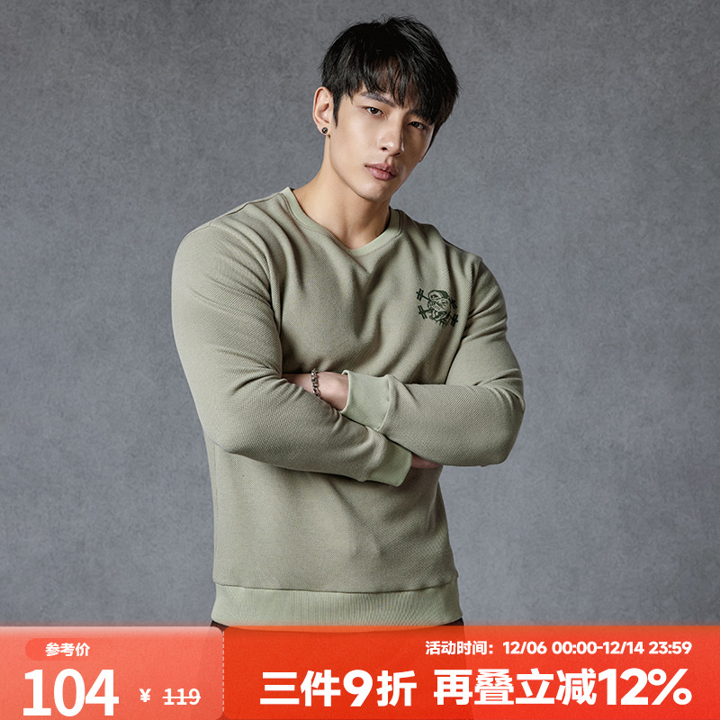 肌肉狗运动休闲舒适圆领卫衣