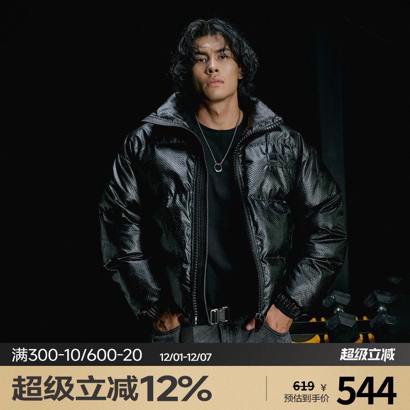 肌肉狗潮牌美式休闲复古棉服外套