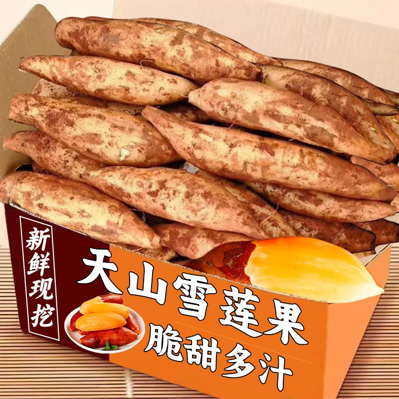天山雪莲果新鲜水果应当季云南孕妇红心雪连果黄心特整箱新鲜包邮