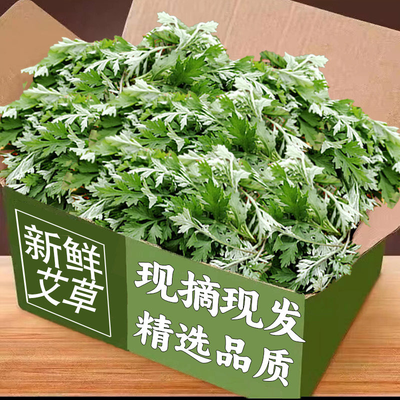 艾草新鲜现摘现发艾米果艾糍粑青团时令野菜清明草粑粑生艾草包邮