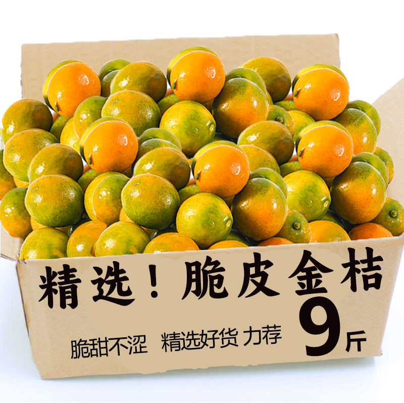 广西脆皮小金桔5斤新鲜桔子应当季现摘水果蜜金柑桔纯甜孕妇整箱5,水产肉类/新鲜蔬果/熟食,桔子,淘宝优惠券,粉丝福利购,淘宝优惠卷