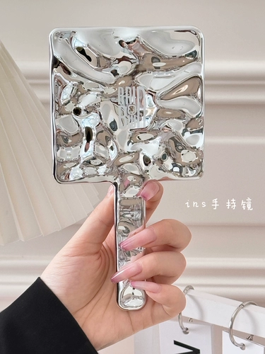 Портативное ретро зеркало для домашнего использования, портативная ручка, популярно в интернете, изысканный стиль