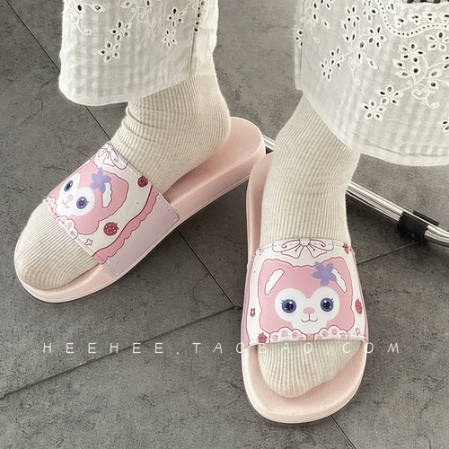 Ling na Belle Sleeping Shouse Девушка Сердце Легкое дно мягкое дно INS WIND SUMME HOUSE туфли мультфильм милый перетаскивание