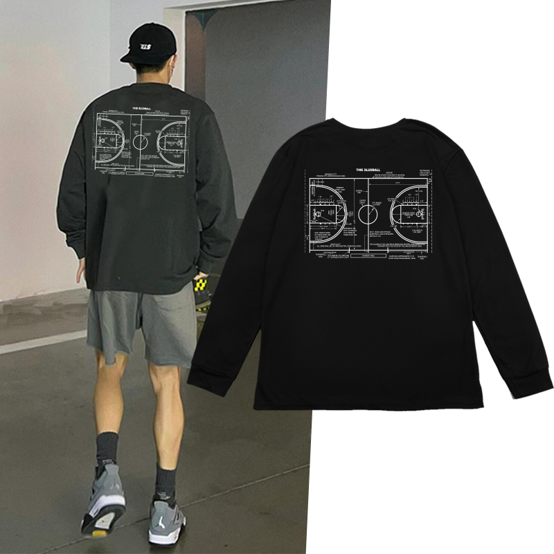 美式T恤长袖篮球训练投篮服