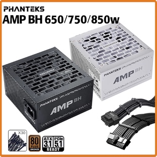 追风者AMP BH650/750W 蟒纹线 铜牌认证直出电源静音台式电脑电源