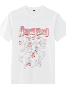 禾野便利店ANIMAL WORLD短袖T恤男女纯棉恶搞动物世界创意搞笑潮