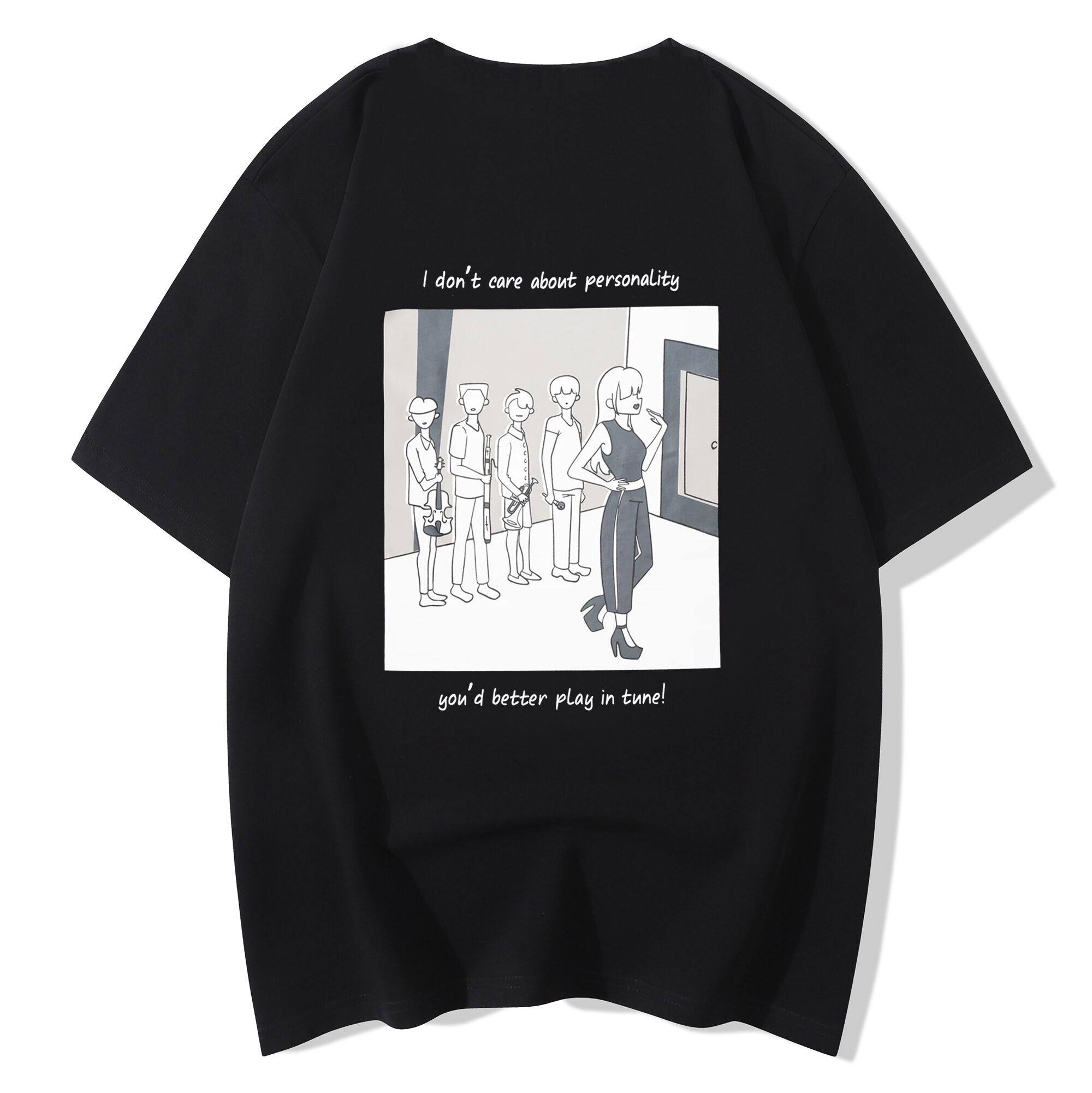 双琴侠周边短袖T恤衫EDWINA T-SHIRT纯棉男女小提琴沉迷练琴衣服