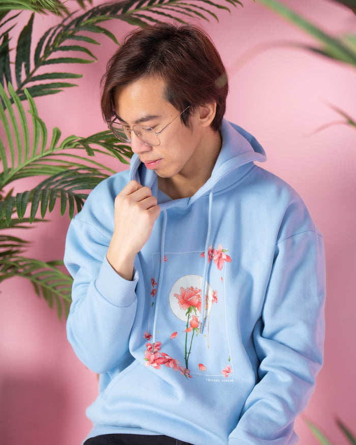 柴小协FANTASIA HOODIE卫衣双琴侠新款天蓝色男女学生练琴衣服潮