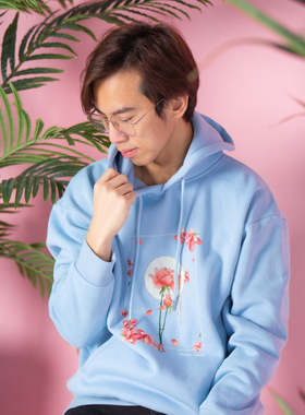 柴小协FANTASIA HOODIE卫衣双琴侠新款天蓝色男女学生练琴衣服潮