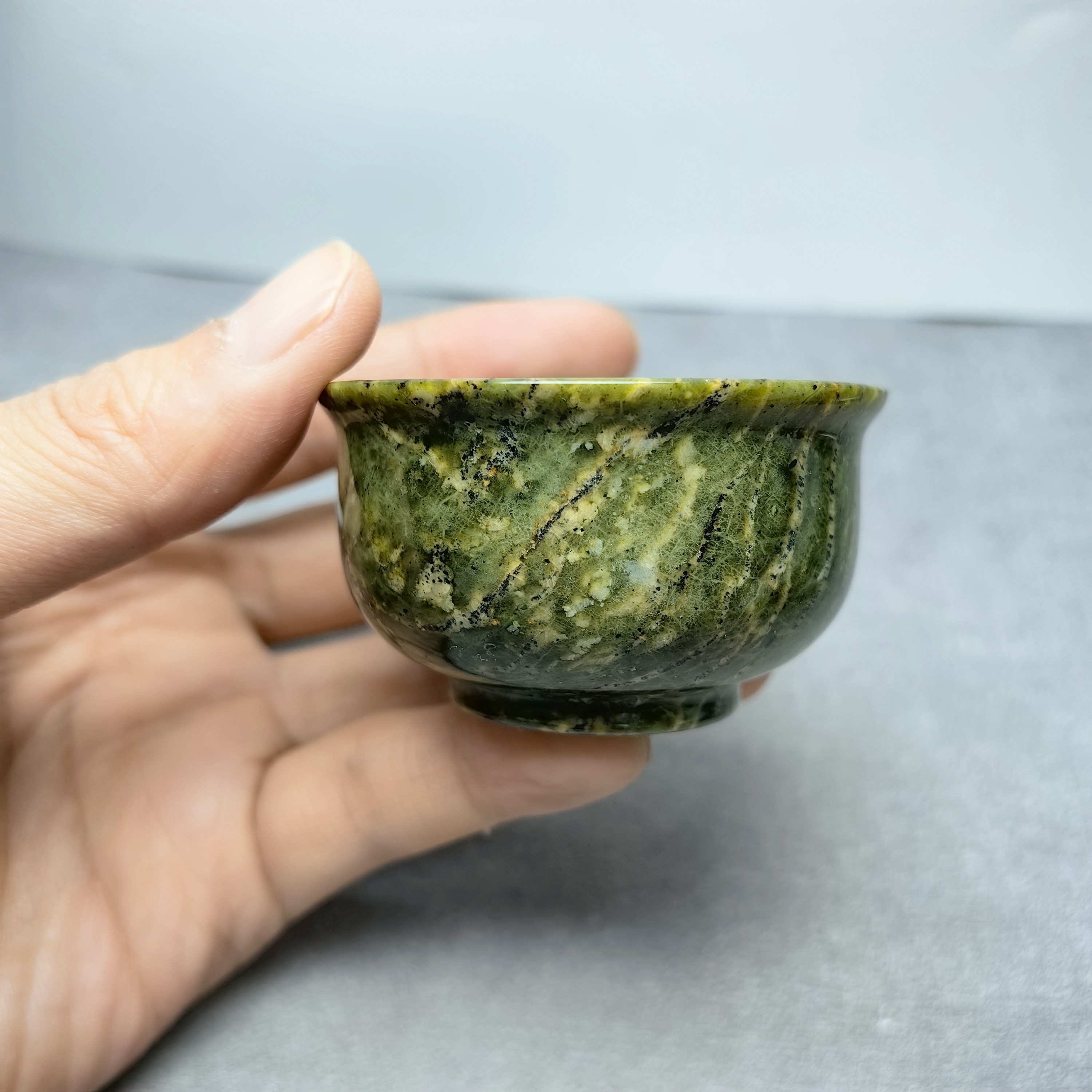 西藏药王石原生态原石45ml功夫茶具磁疗复古中国风养生茶杯子0288