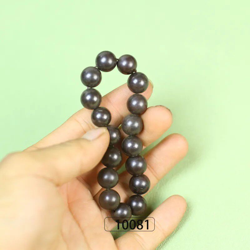 五彩湾硅化铁圆珠能量石手串款养心护心石高震动频率微瑕疵10081#