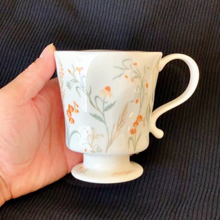 限定中古风高颜值马克杯档次下午茶拿铁咖啡陶瓷早餐杯女生伴手礼
