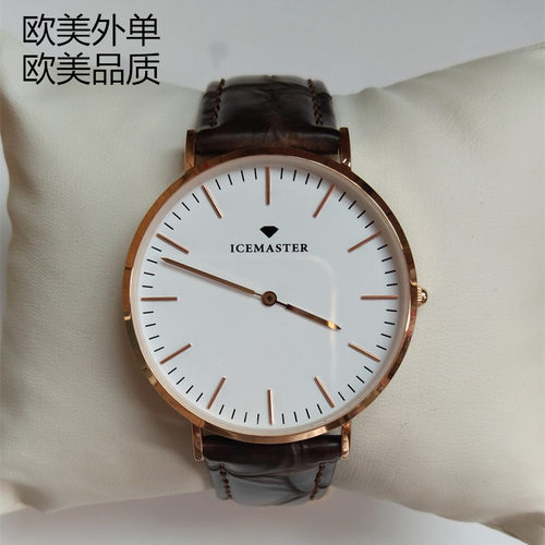 简约风超薄真皮手表
