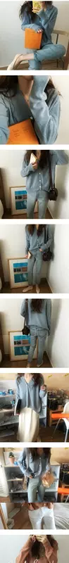 Mùa thu hoang dã áo khoác r thỏ cashmere áo len rắn màu quần áo phụ nữ - Áo len cổ chữ V áo cổ lọ