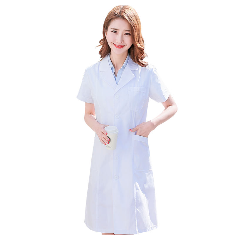 医师工作服实验室夏季短袖白大褂