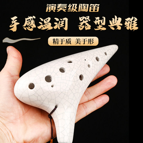 百灵鸟专业陶笛初学儿童中音乐器