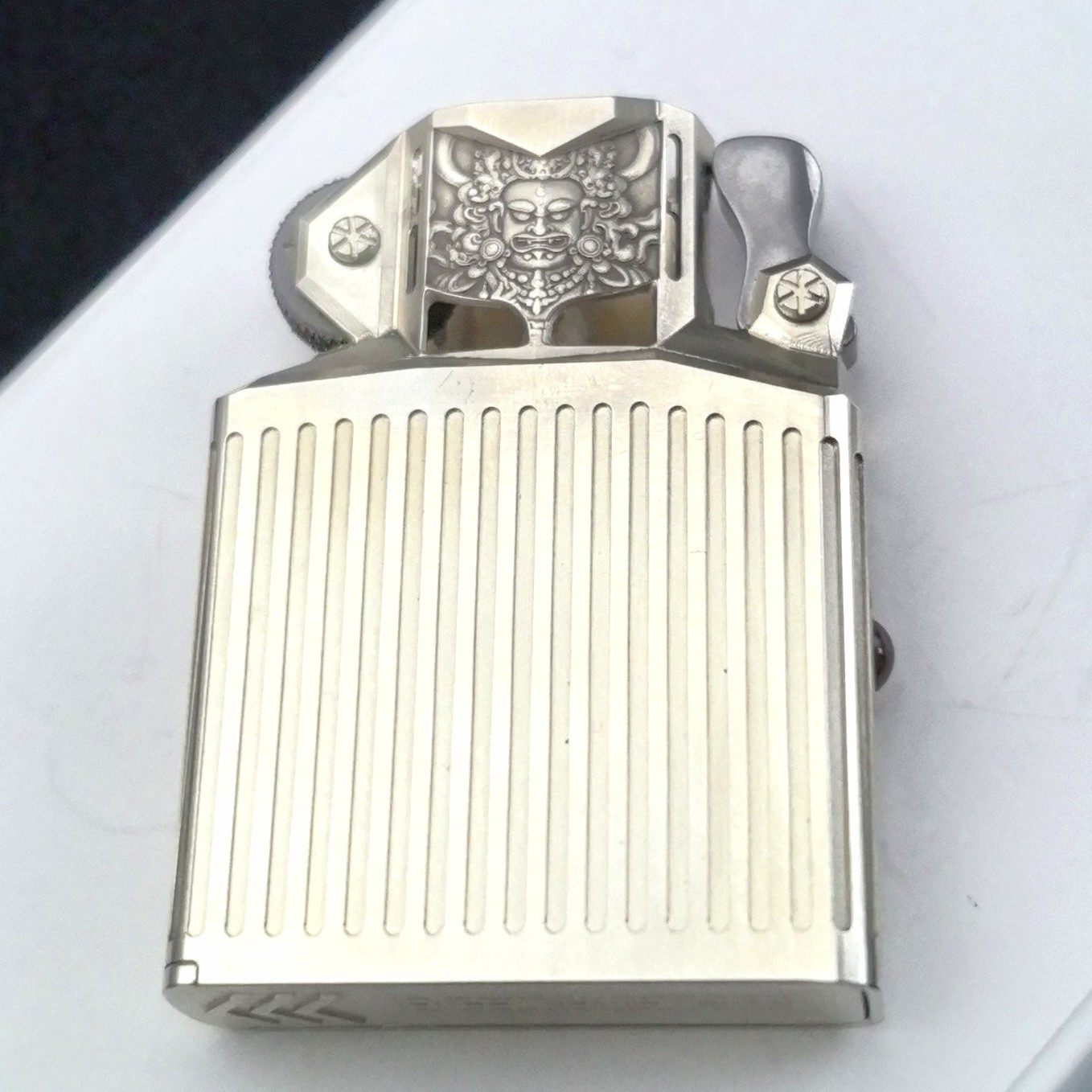 去造出品镍银黑财神打火机内胆适用于Zippo