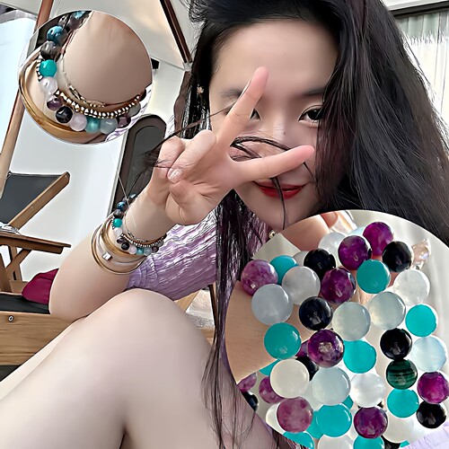 天然水晶手串多宝手链款