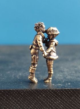 黄铜动漫手办雕像情侣摆件玩具gk大火影忍者最终章鸣人吻雏田牵手