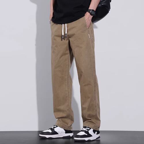 Cross-border American Retro Men's Casual Trousers rendy Bran