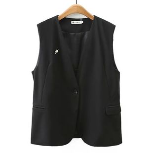 Casual Sleeveless Autumn Size Jacket Plus Clothing Women