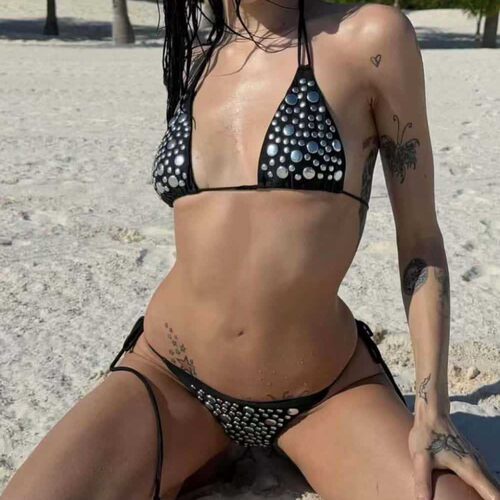 2026 Split Two-piece Swimsuit Sequin Sexy Swimsuit