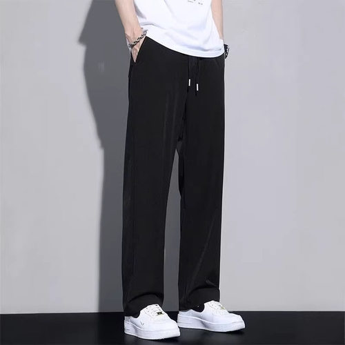 Ice Silk Thin Men's Casual Pants Quick-drying Korean Style S