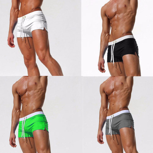 2026 Solid lor Men's Anti-embarrassment Anti-light Shorts Te